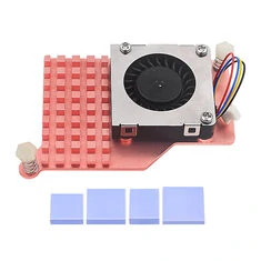 Wiatrak chłodzący Raspberry Pi z czystej miedzi, radiator chłodzący do Raspberry Pi 5