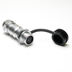 Złącze wielostykowe przemysłowe 9-pinowe M12 Montaż na kablu Gniazdo RS PRO