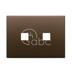 Ramka ozdobna 3Mx2 Flat, szczotkowany ciemny brąz, 22683.2.12