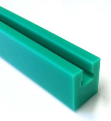 Prowadnica łańcucha, typ: 08B, profil: GL1X, Zielony, dł.: 2m, szer.: 24mm, wys.: 30mm, PE