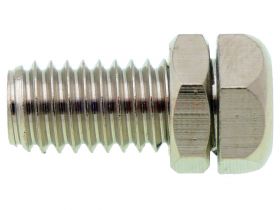 Gniazdo panelu 4mm zakończone gwintem