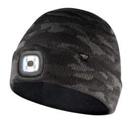 Czapka z latarką LED dwuwarstwowa CAMO URBAN 81-632