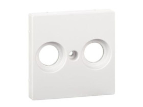 MERTEN SYSTEM M Płytka czołowa gniazd antenowych 2 otwory biały active MTN4122-0325 SCHNEIDER ELECTRIC