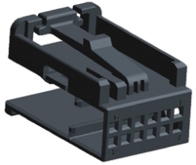Obudowa złącza samochodowego TE Connectivity Pokrywa zamka Quadlock Infotainment Series (Fibre Optics) Czarny