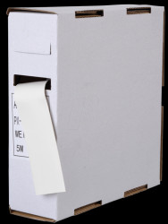 Heat-shrink tubing box, 12 m, white, Ø6.4 mm