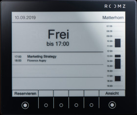 ROOMZ-DISPLAY-002-S-BAS Spatial planning display, ROOMZ, silver