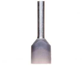 Końcówka tulejkowa podwójna izolowana /szara/ TV 0,75-10 /100szt./