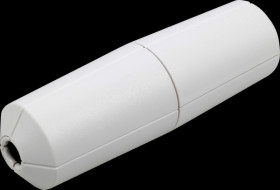 8118-008.61 LED inline rotary dimmer, 33 x 110 mm, white