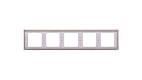 Berker K.1 Ramka Pięciokrotna Pozioma Śnieżnobiała 13937009