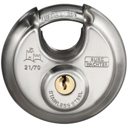 Burg W&#xE4;chter 37761 Padlock 70.80mm Stainless Steel Keyed-Different