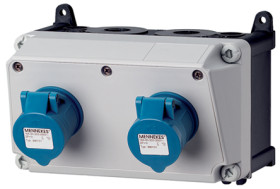 16A Gniazdo 230 V MENNEKES Niebieski Montaż ścienny IP44