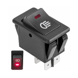 Przełącznik świateł 12V czerwony włącznik ASW-17D