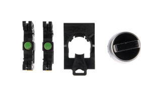 Przełącznik 3 położeniowy pokrętło 22mm czarny 2Z bez samopowrotu ST22-P3.CZ-20.