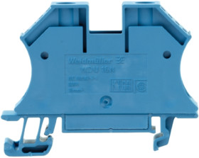 Through terminal block, screw connection, 1.5-16 mm², 2 pole, 76 A, 8 kV, blue, 1036180000