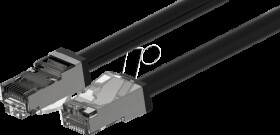 PKW-OUT-SF-K6A-PUR 2.0 Patch cable, Cat.6a, S/FTP, PUR, outdoor, 2 m, black