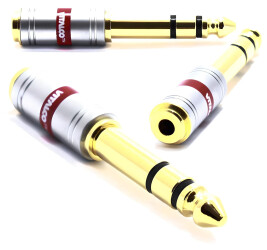 Adapter Aux Jack Gniazdo 3,5 Wtyk 6,3 Stereo Vitalco Jp112