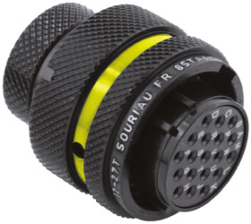 Złącze wielostykowe przemysłowe 19-pinowe Montaż na kablu Wtyczka Souriau Sunbank by Eaton