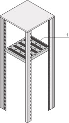 Półka, seria: Eurorack, typ: Półka stała, 477 x 680mm