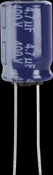 ECA2GM4R7 Elko radial, 4.7 µF, 400 V, 85°, 10 x 16 mm, RM 5