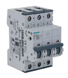 Wyłącznik nadprądowy MCB, Typ C, 3-biegunowy, 4A, 400V, na szynę DIN, Siemens, 5SY4