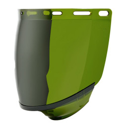 Tarcza ochronna, Przezroczysty, PC, Twarz, odporność na: Rozpryski chemiczne, Uderzenie