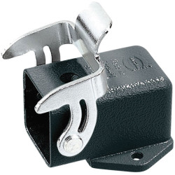 Harting 09 37 003 0801 Han® M Base Housing Bulkhead Side Entry 1 Lever