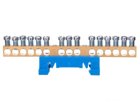 N15 kolor niebieski 15x16mm2 Listwa zaciskowa neutralna MAD0015N15