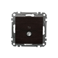 Gniazdo TV końcowe (4dB), wenge, efekt drewna, Sedna Design i Elements SDD181471