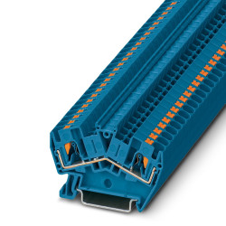 Blok zacisków przelotowych Phoenix Contact 10 → 24AWGWciskane PTS 4 BU 32A 800 V