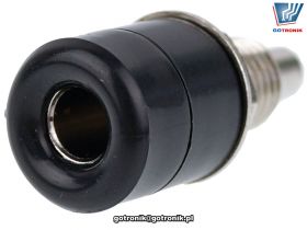 Gniazdo banan 4mm 24.247.2 Amass czarne