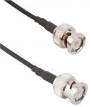 Coaxial cable, BNC plug (straight) to BNC plug (straight), 50 Ω, LMR 100, grommet black, 914 mm, 115101-30-36.00