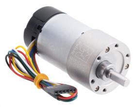 Pololu 30:1 Metal Gearmotor 37Dx68L mm 12V with 64 CPR Encoder (Helical Pinion)