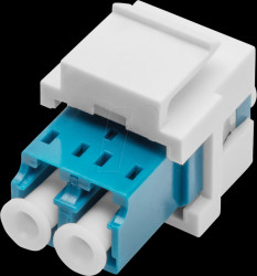 DN-96007-1-K Keystone module, fiber optic coupler, LC duplex, SM
