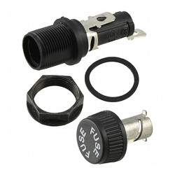 Oprawa bezpiecznikowa montowana w tablicach Montaż panelowy rozmiar: 6.3 x 32mm 20A 250V ac Szybkozłącze, końcówka