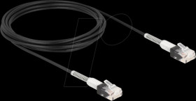 80391 Patch cable Cat.6A UTP Slim 3 m black