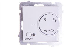 Sonata Regulator Temperatury Z Czujnikiem Podpodłogowym Biały Mat Rtp-1R/M/75