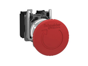 STOP awaryjny fi40 czerwony bez podświetlenia obrót metalowy XB4BS8444 SCHNEIDER ELECTRIC