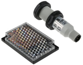 Czujniki fotoelektryczne Odbicie retro PNP NO/NC cylindryczny zakres 3 m IP67