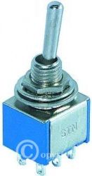 PRZEŁĄCZNIK DŹWIGIENKOWY MTS203 3A/250V PODWÓJNY ON-OFF-ON PRZEL011