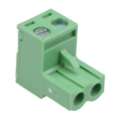 2-Way 5.08mm Right Angle Pluggable Terminal Block 15A 300V