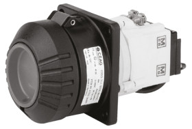 Wzmocnione złącze zasilania 32A Gniazdo 415 V 4P Żeński Eaton Czarny Montaż na kablu, IP66