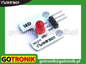 Moduł z diodą LED czerwoną (dioda pionowo)