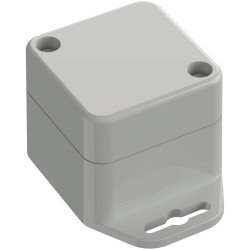 TruComponents 308042 Flanged box Polycarbonate (PC) Light grey