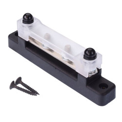 4 Stud Busbar with Cover 100A Power Distribution M5