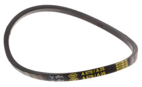 Pas napędowy, profil A, materiał: PET, guma, 13mm x 8mm x 630mm, RS PRO