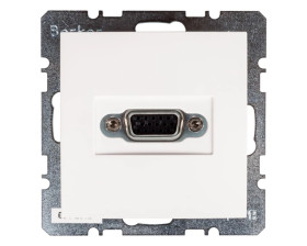 Berker/B.Kwadrat Gniazdo VGA śnieżnobiałe 3315408989