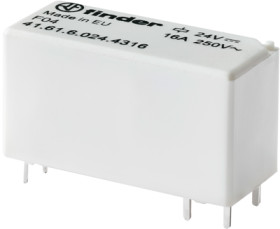 Relay, 1 Form C (NO/NC), 24 V (DC), 885 Ω, 16 A, 400 V (AC), bistable, 41.61.6.024.4316