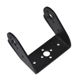 Aluminum Multifunctional Servo Bracket for Robotics - 57x25 mm 45 Deg U-Shape