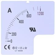 MIER-SKALA600/5/96 Skala do miernika 96x96mm, 5AVAC - pomiar pośredni do 600AAC