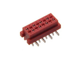 Gniazdo; Micro-Match; DS1015-06-08R6SR; 8 torów; 2x4; proste; 1,27mm; cynowane; powierzchniowy (SMD); 1A; 100V; Connfly; RoHS